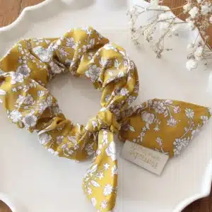 Chouchou liberty blessom jaune 1
