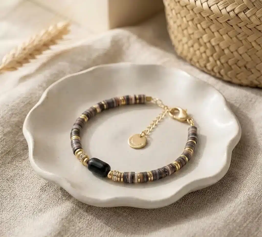 Bracelet en perles Hermine Cloralys