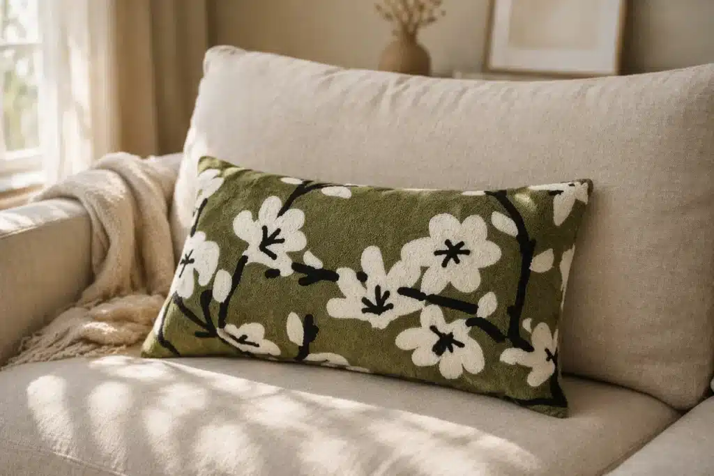 Coussin Yoshi kaki