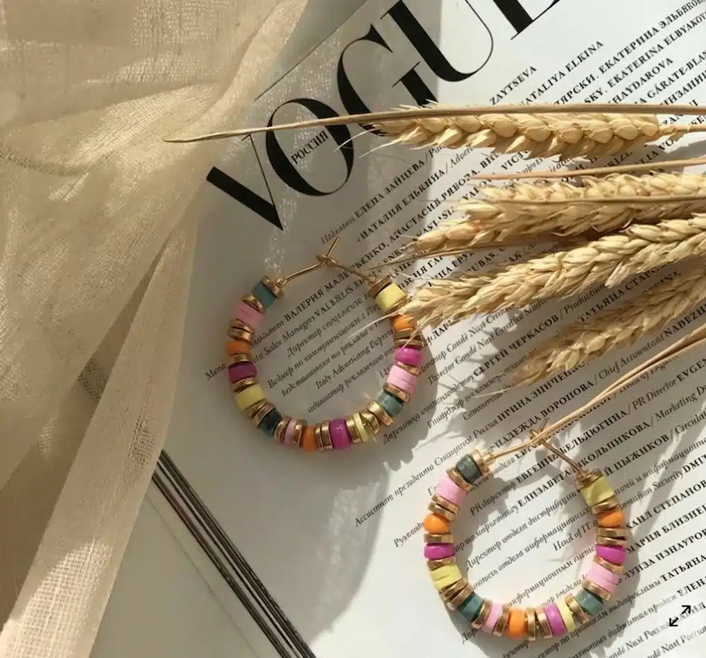 Boucles créoles iris Cloralys