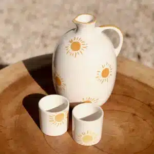 Pichet en céramique - Soleil- Fait main au Portugal