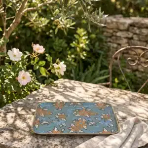 Plateau Aperol en métal émaillé 30,5×21,2 cm – Arya Jade