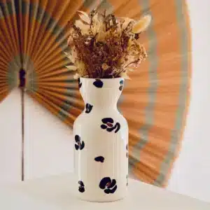 Vase totem en céramique - Léopard - Fabriqué à la main au Portugal