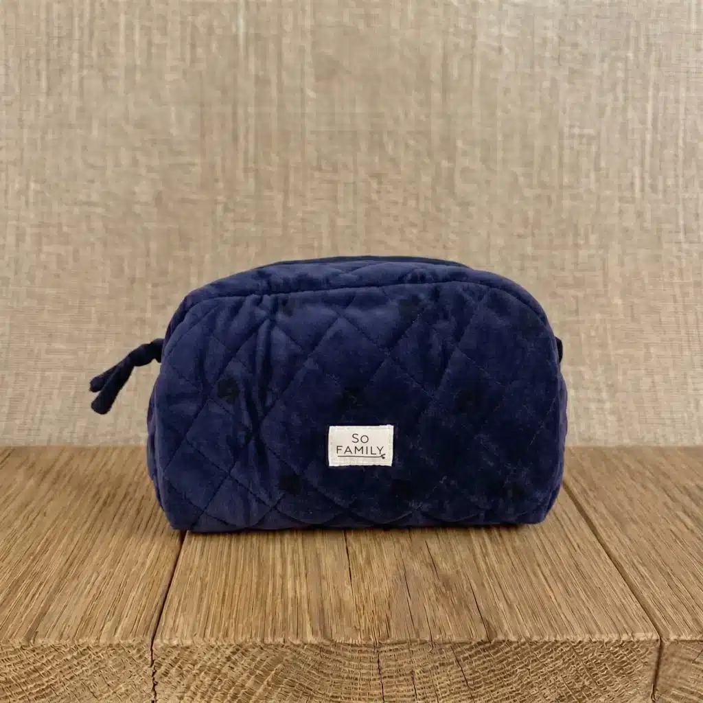 Trousse de toilette - Velours fleurs 2 (1)