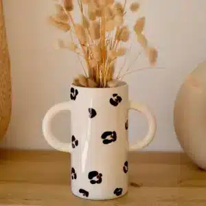 Vase en céramique – Léopard – Fait main au Portugal