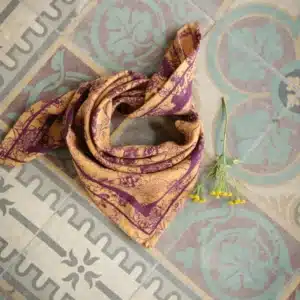 Foulard petit format - Antoinette Prune
