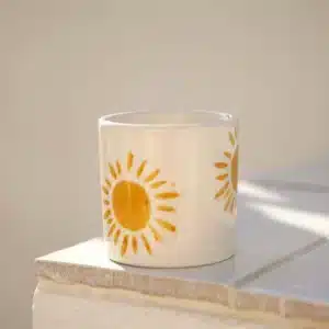 Tasse à espresso en céramique – Soleil – Fait main au Portugal
