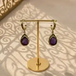 Boucles oreilles Argelouse améthyste 1