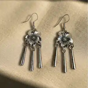Boucles oreilles Argelouse fleur pampilles