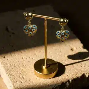 Boucles oreilles argelouse oeil coeur 1