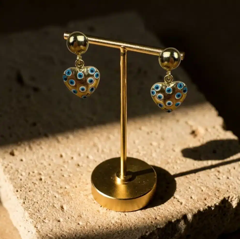 Boucles oreilles argelouse oeil coeur 1