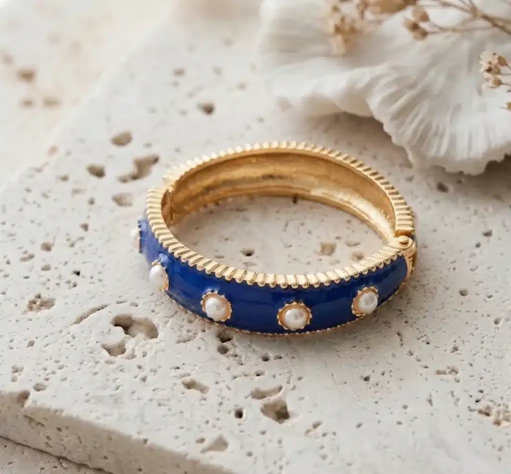 Jonc Amok perles bleu Argelouse