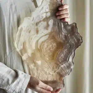 Bol en verre texturé aux nuances naturelles Aiku 1
