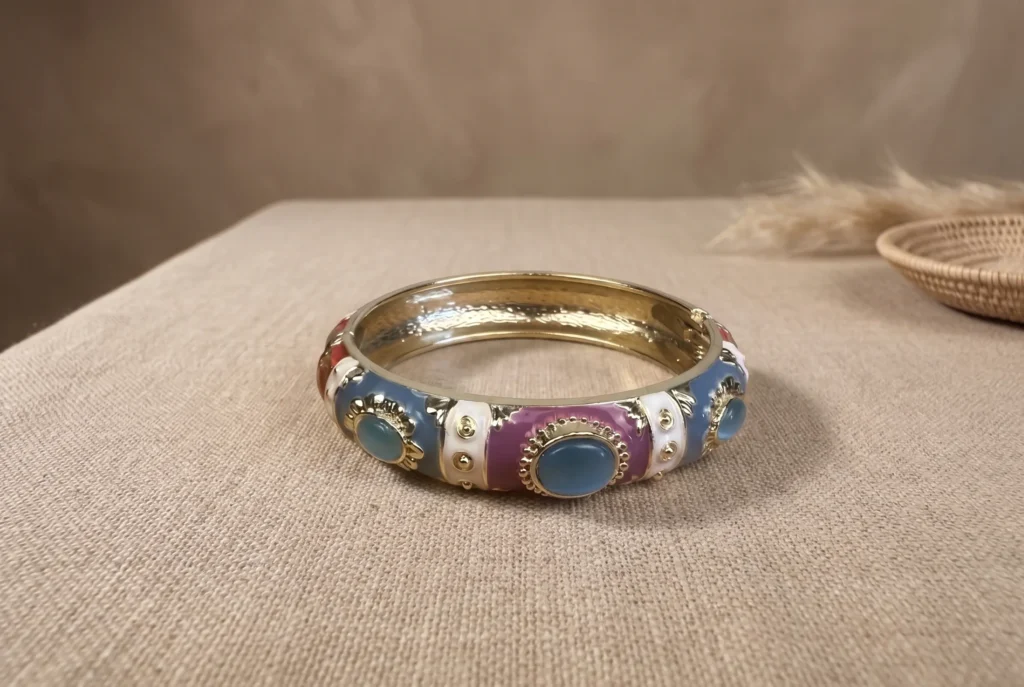 Bracelet Amok émaillé multicolore cabochons – ARGELouse 2