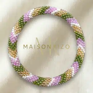 Bracelet perlé jardin rosé Maison Kizo