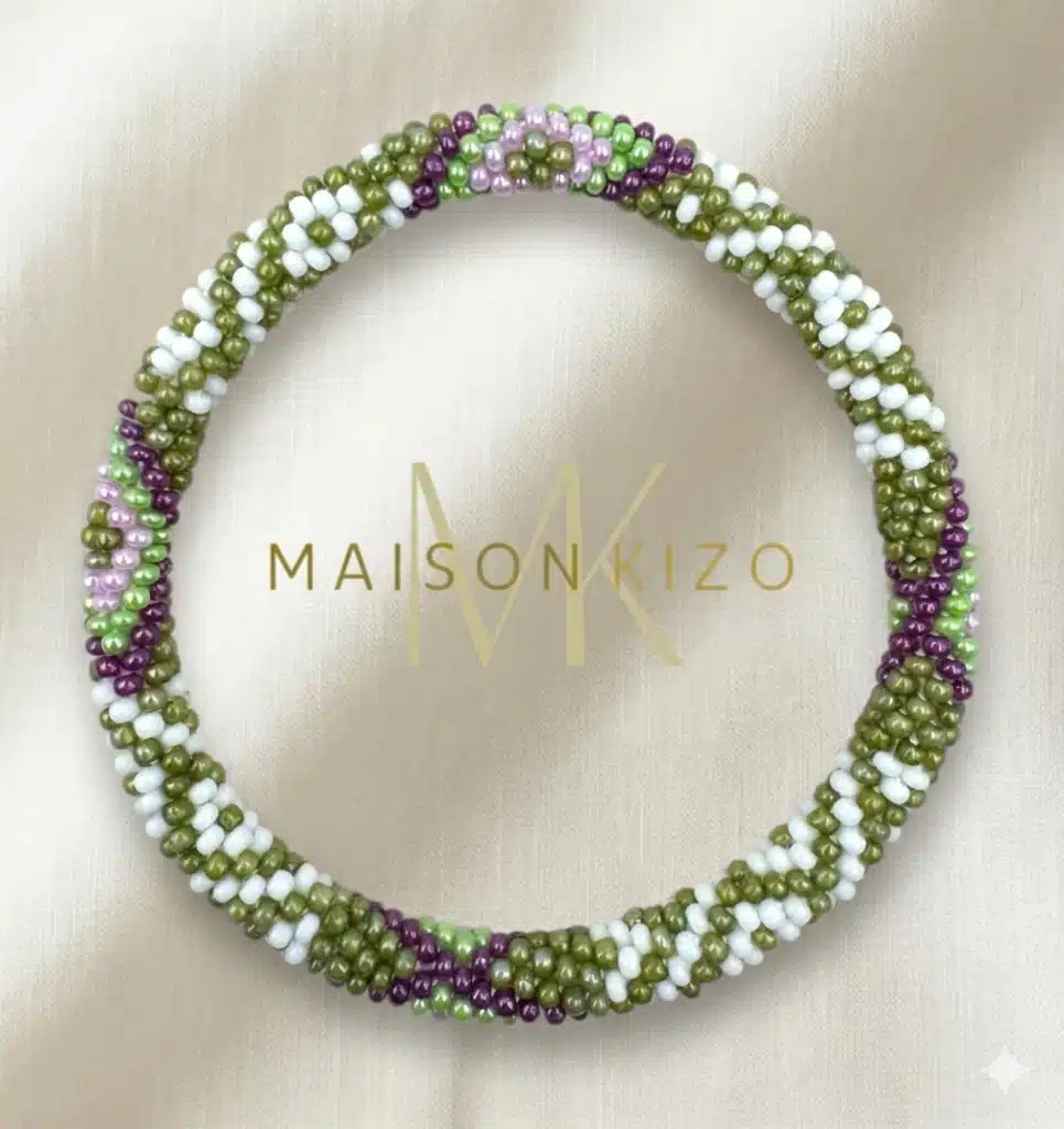 Bracelet perlé jardin végétal Maison Kizo