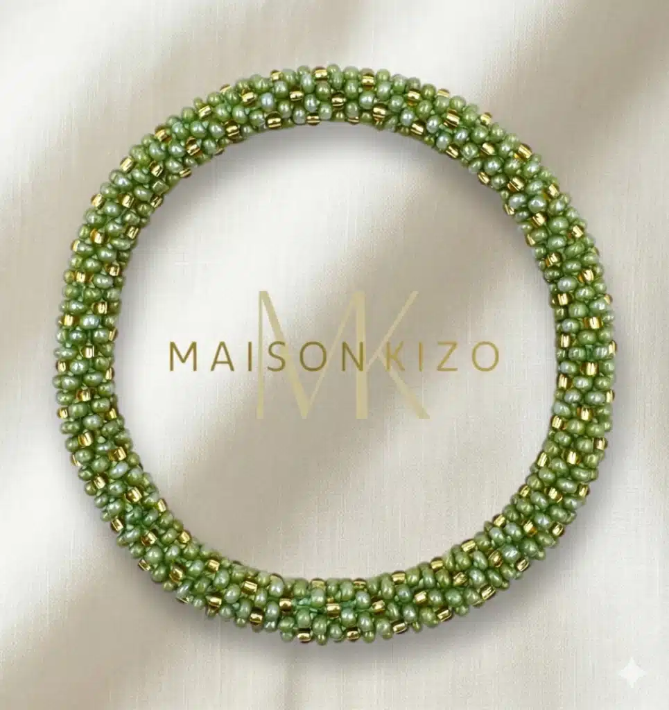 Bracelet perlé forêt nacrée Maison Kizo