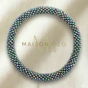 Bracelet perlé nuit irisée Maison Kizo