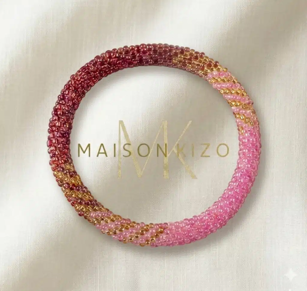 Bracelet perlé rose nuancé Maison Kizo