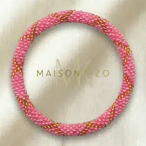 Bracelet perlé rose solaire Maison Kizo