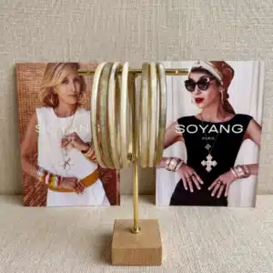 Jonc en corne de buffle finition nacrée – SOYANG Paris 1