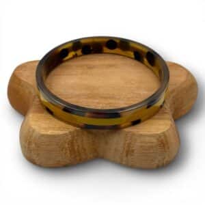 jonc-corne-de-buffle-leopard-jaune-moutarde-Maison Kizo